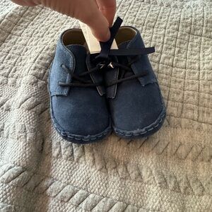 NWT! Janie and Jack blue leather shoes